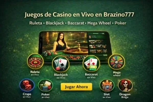 Juegos de Casino en Vivo en Brazino777